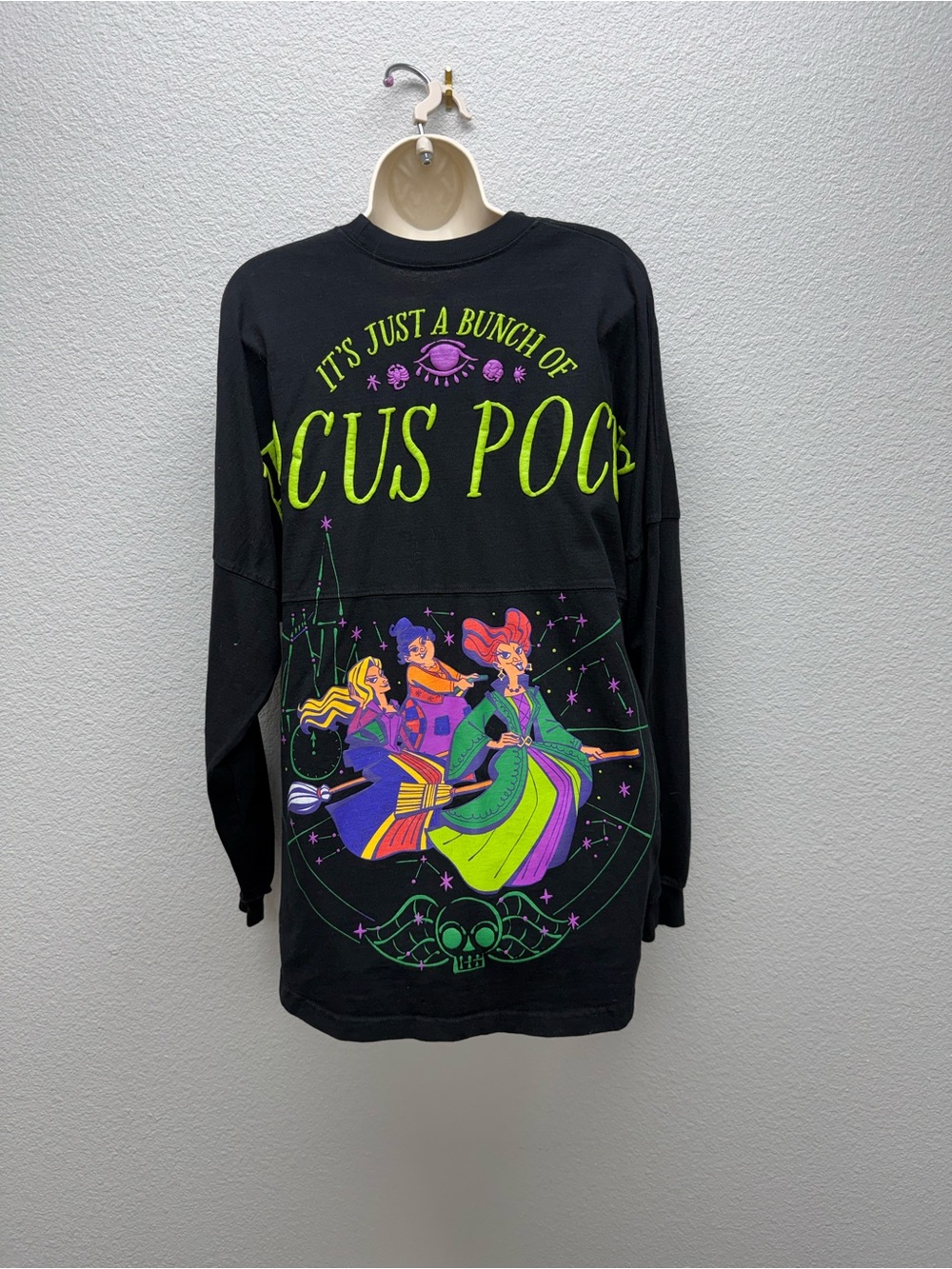 RARE Hocus Pocus Spirit Jersey — Neon Green & Purple Witch Design - Picture 4 of 7